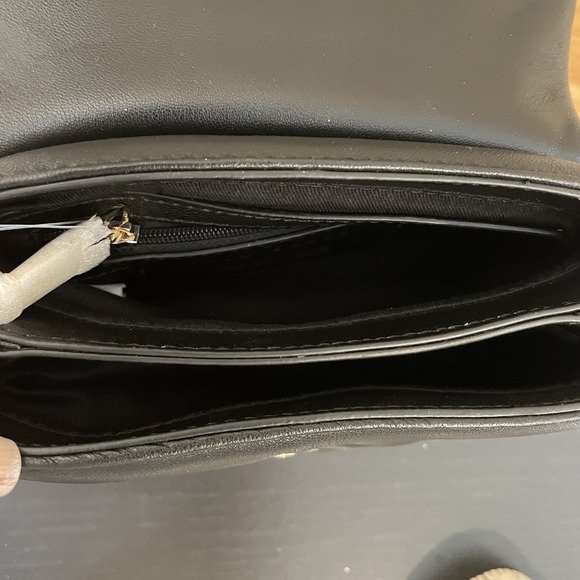 NWT Ted Baker Leather Poppy Mini Satchel Bag Purse Crossbody Black Top Handle - Picture 6 of 13